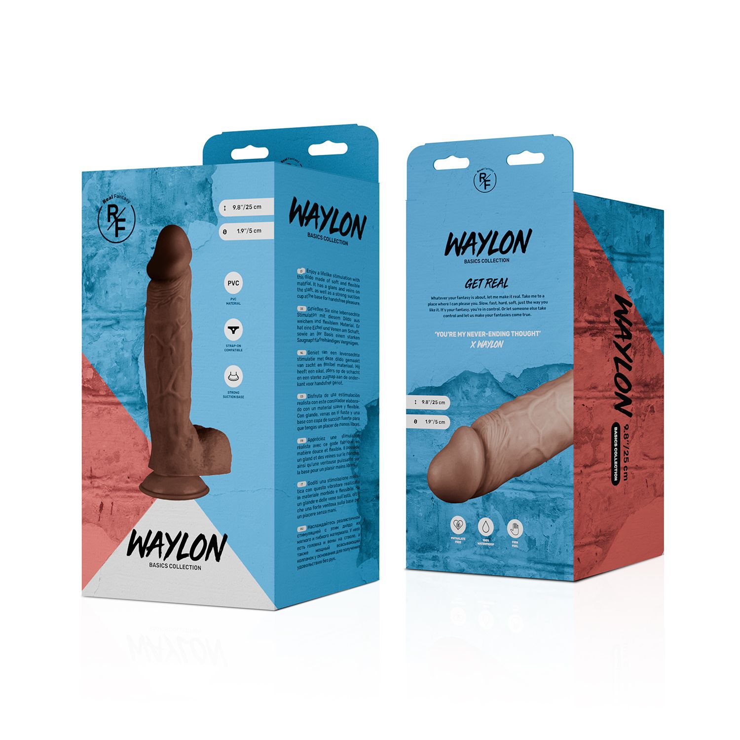 Real Fantasy - Waylon Realistic Dildo - 25 cm