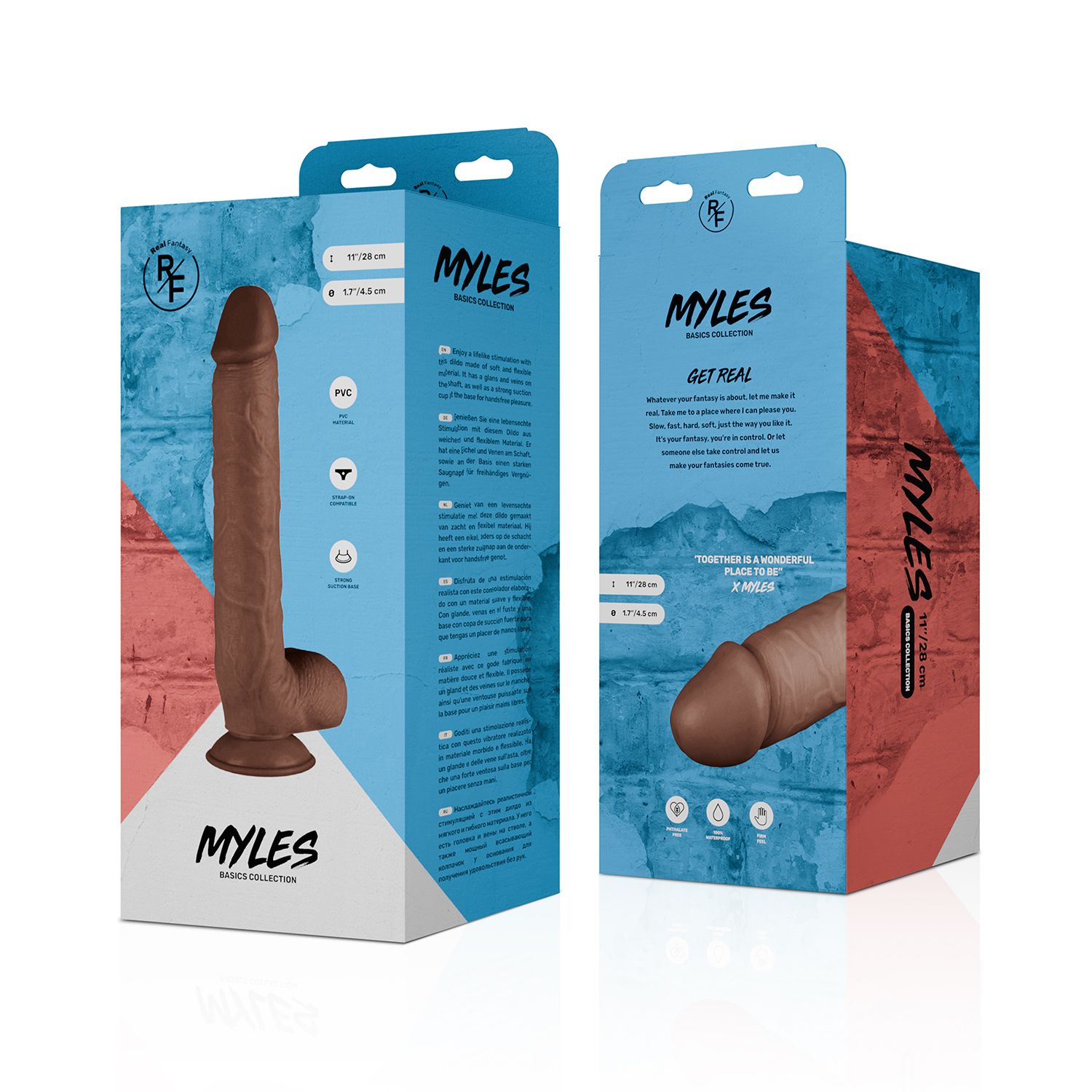 Real Fantasy - Myles Realistic Dildo - 28 cm