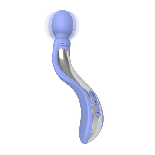 Teazers – Curved Wand Vibrator – Lavender – Powerful Wand Vibrator