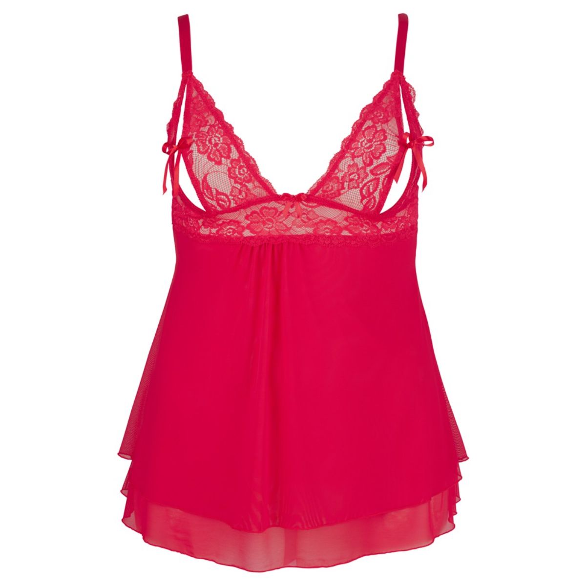 Cottelli Collection - Babydoll With Half Open Cups