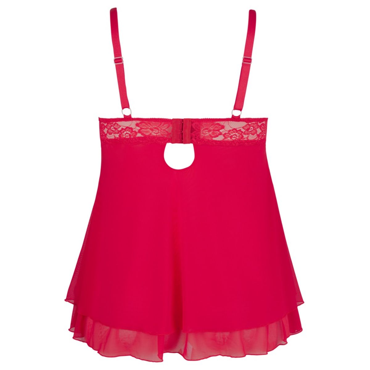 Cottelli Collection - Babydoll With Half Open Cups