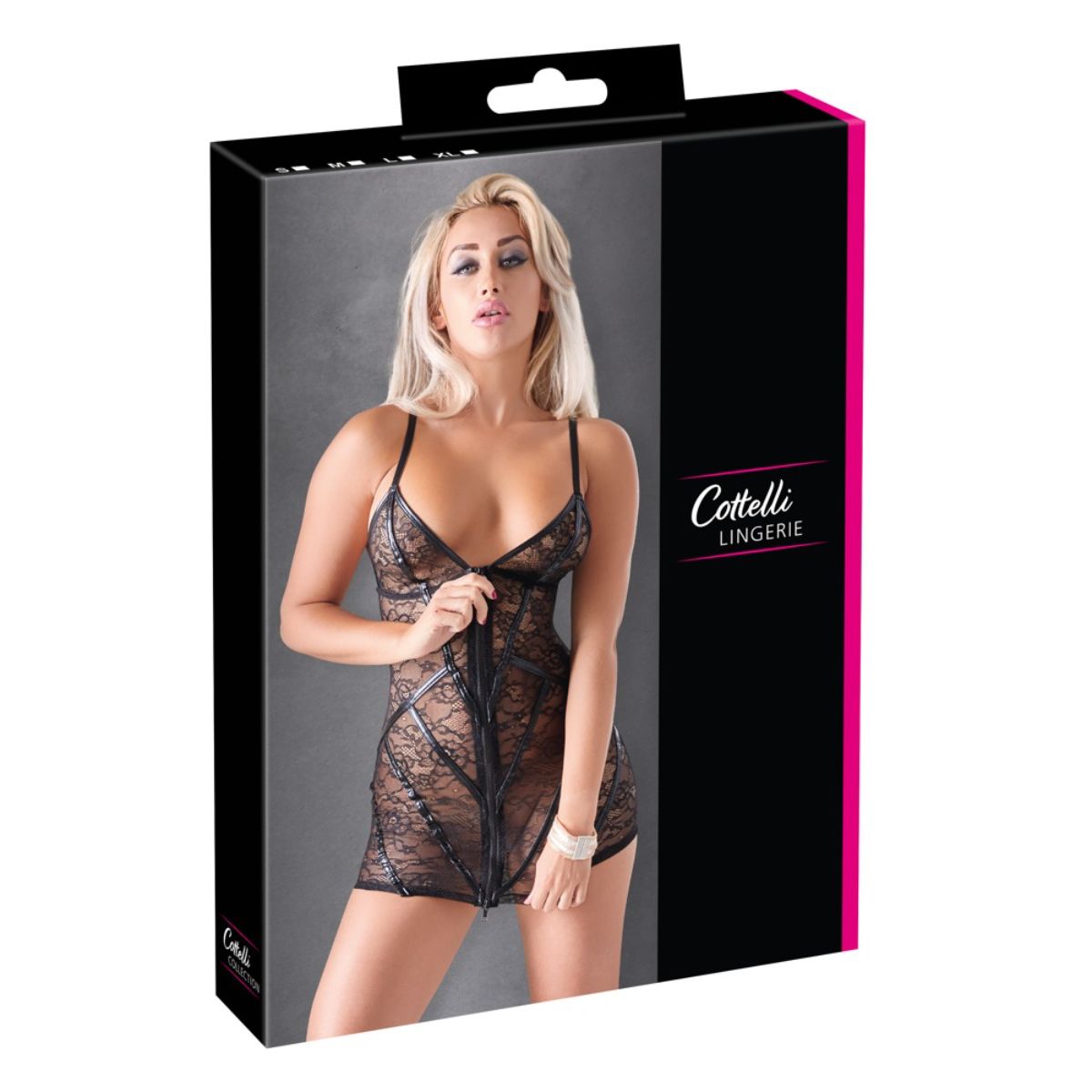 Cottelli Collection - Lace Dress - Black