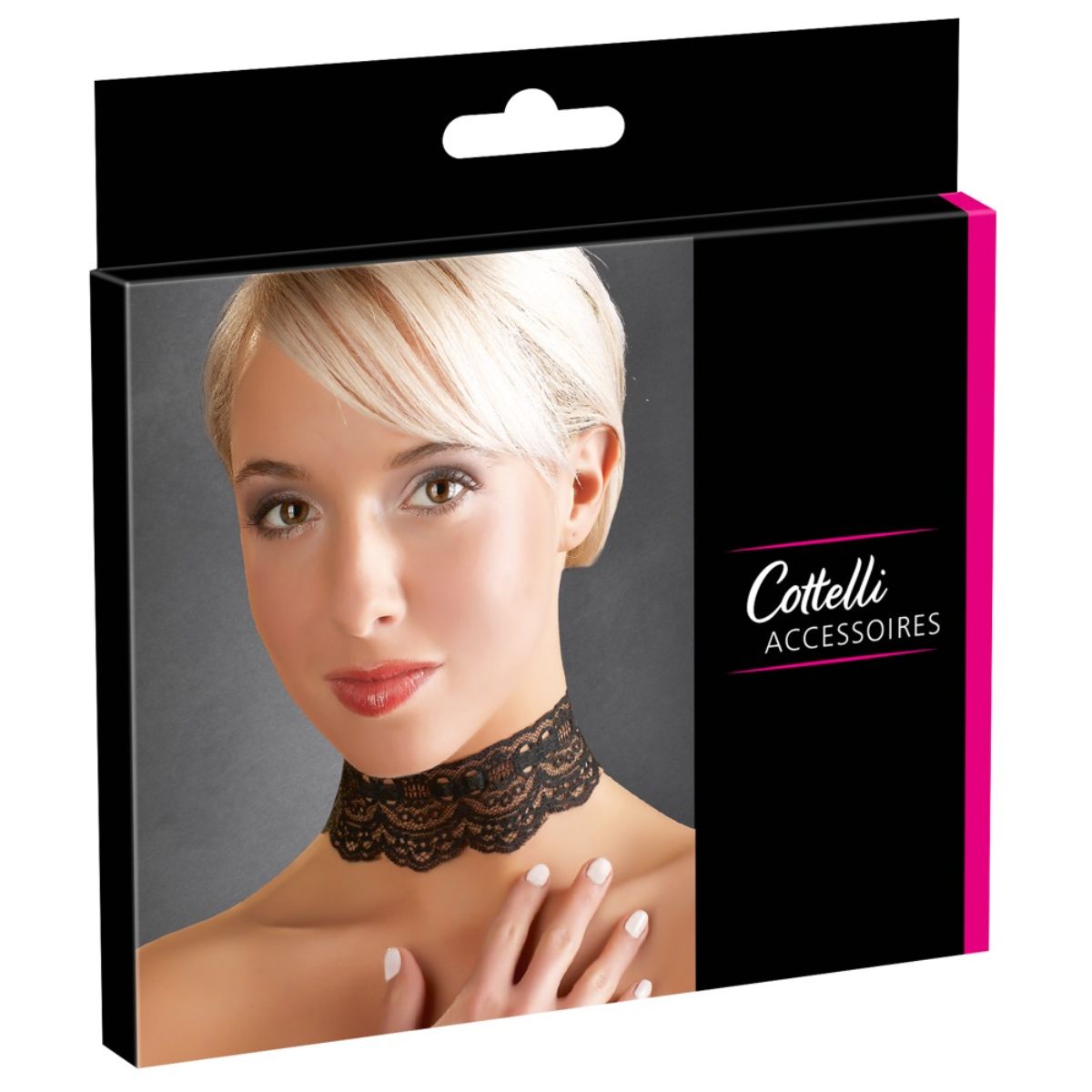 Cottelli Collection - Lace Collar - Black