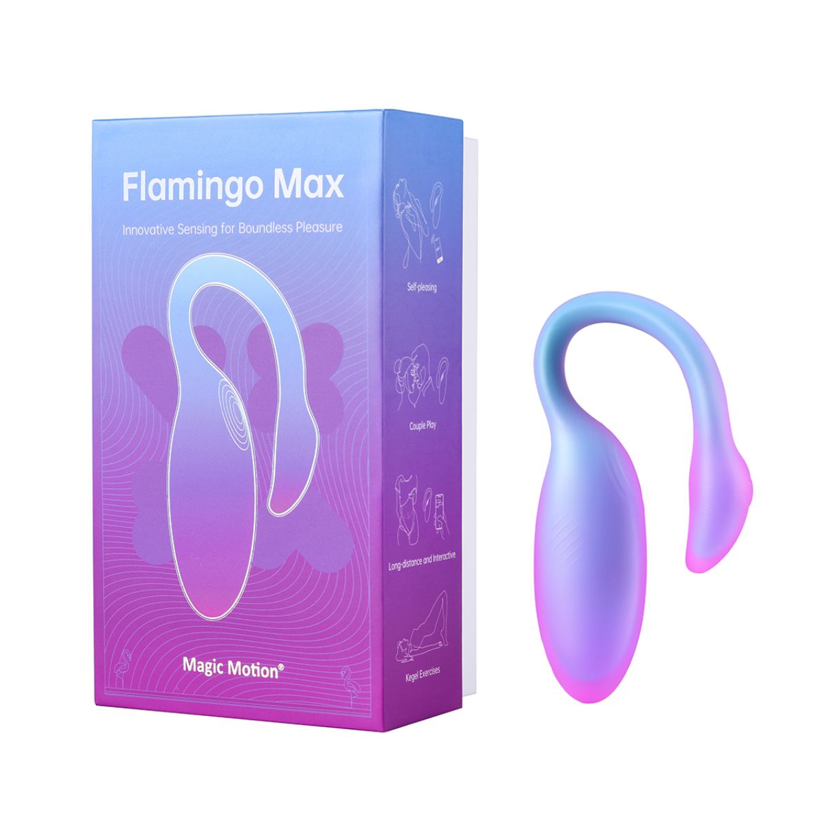 Magic Motion Magic Flamingo Max Vibrating Egg Blue lingerie