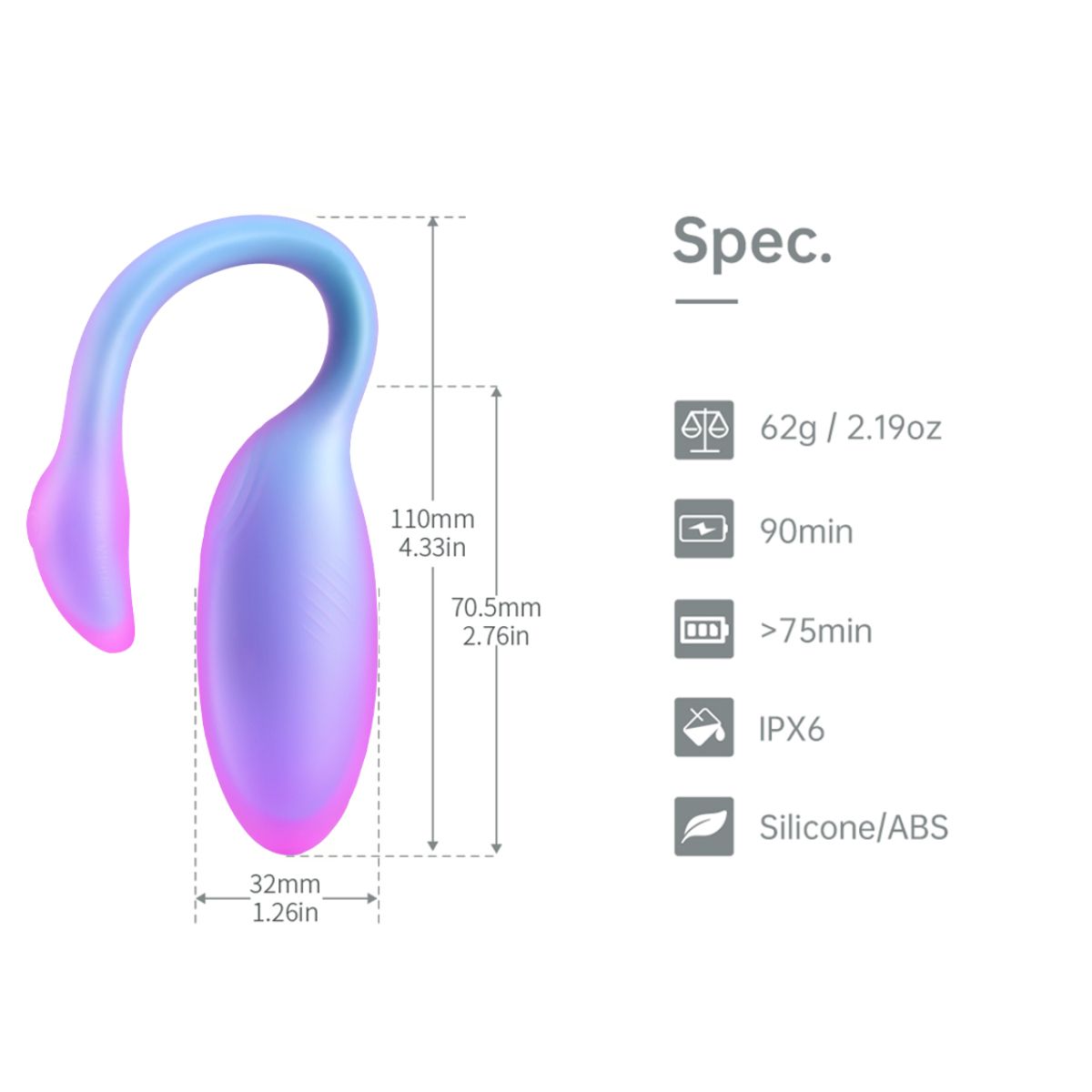 Magic Motion - Magic Flamingo Max Vibrating Egg - Blue
