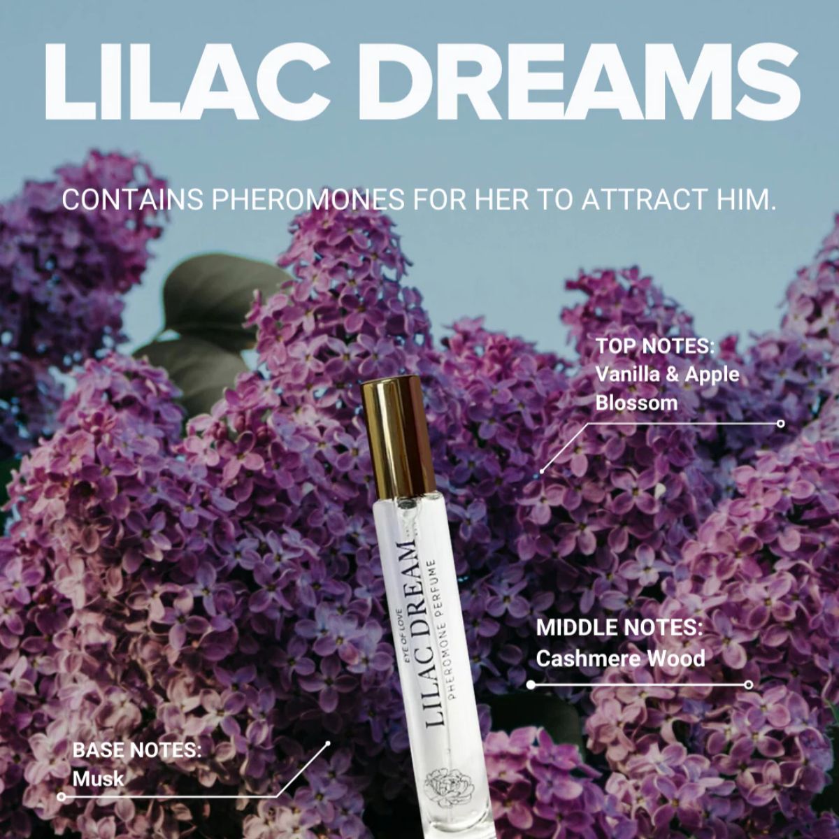 Eye of Love - Perfume de Feromonas Lilac Dream - 10ml