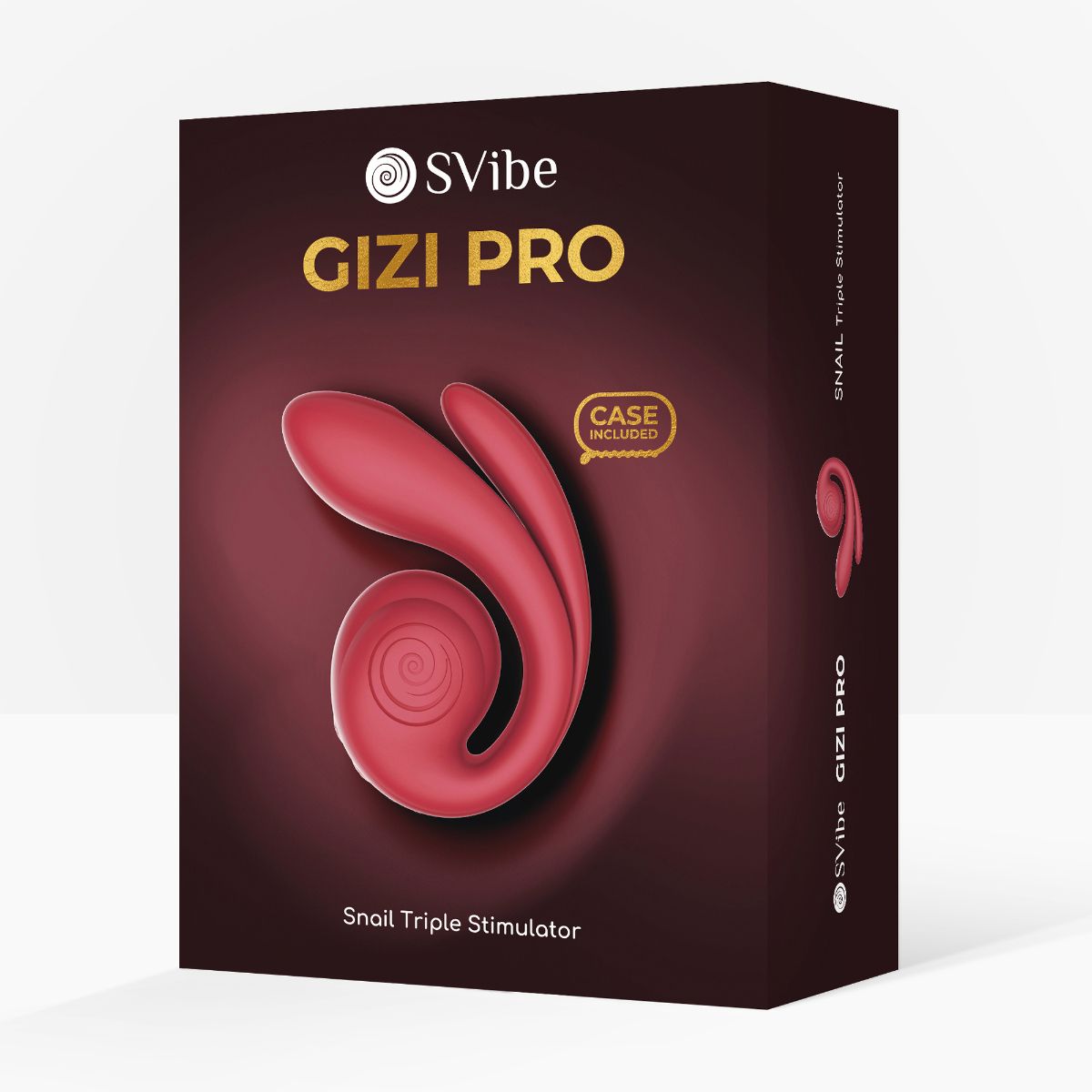 SVibe - Vibrador Triplo Gizi Pro - Bordeaux