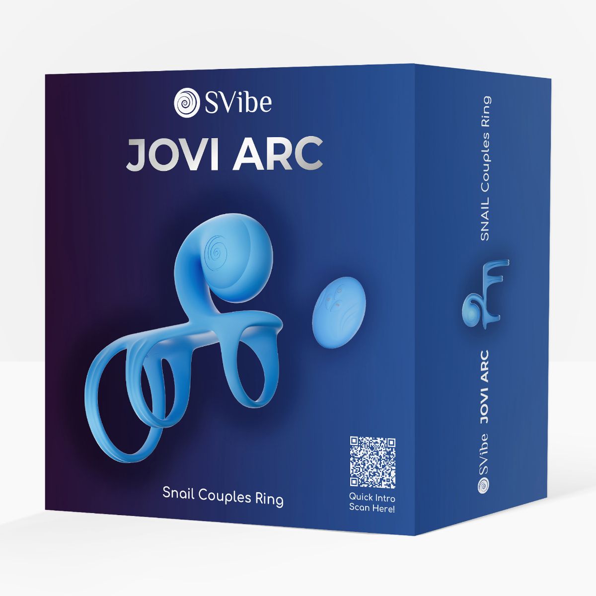 SVibe - Jovi Arc Couples Ring - Blue – Vibrating Cock Ring