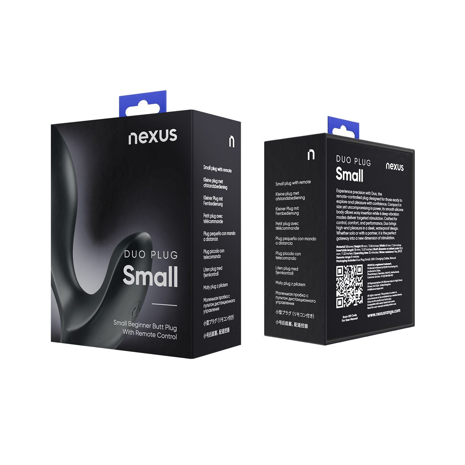 Nexus - Duo Butt Plug Small- Black