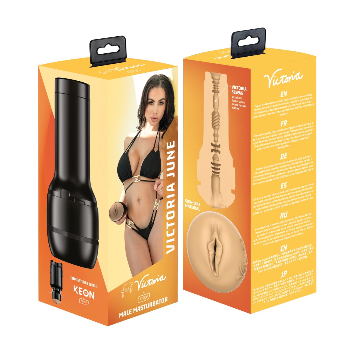Kiiroo – Feel Victoria June - Black – Male Masturbator