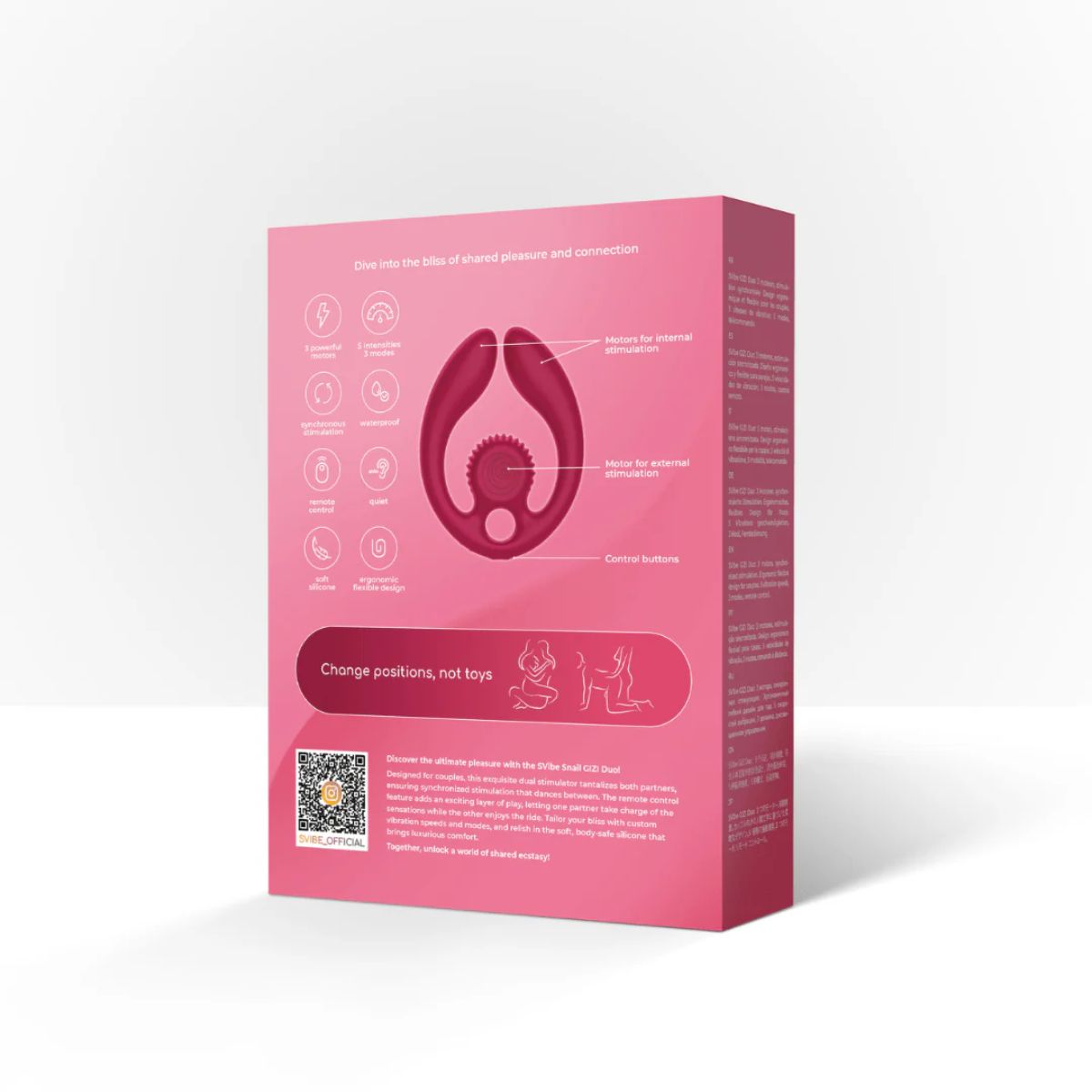 SVibe - Gizi Duo Couples Stimulator - Red – Clitoral Vibrator