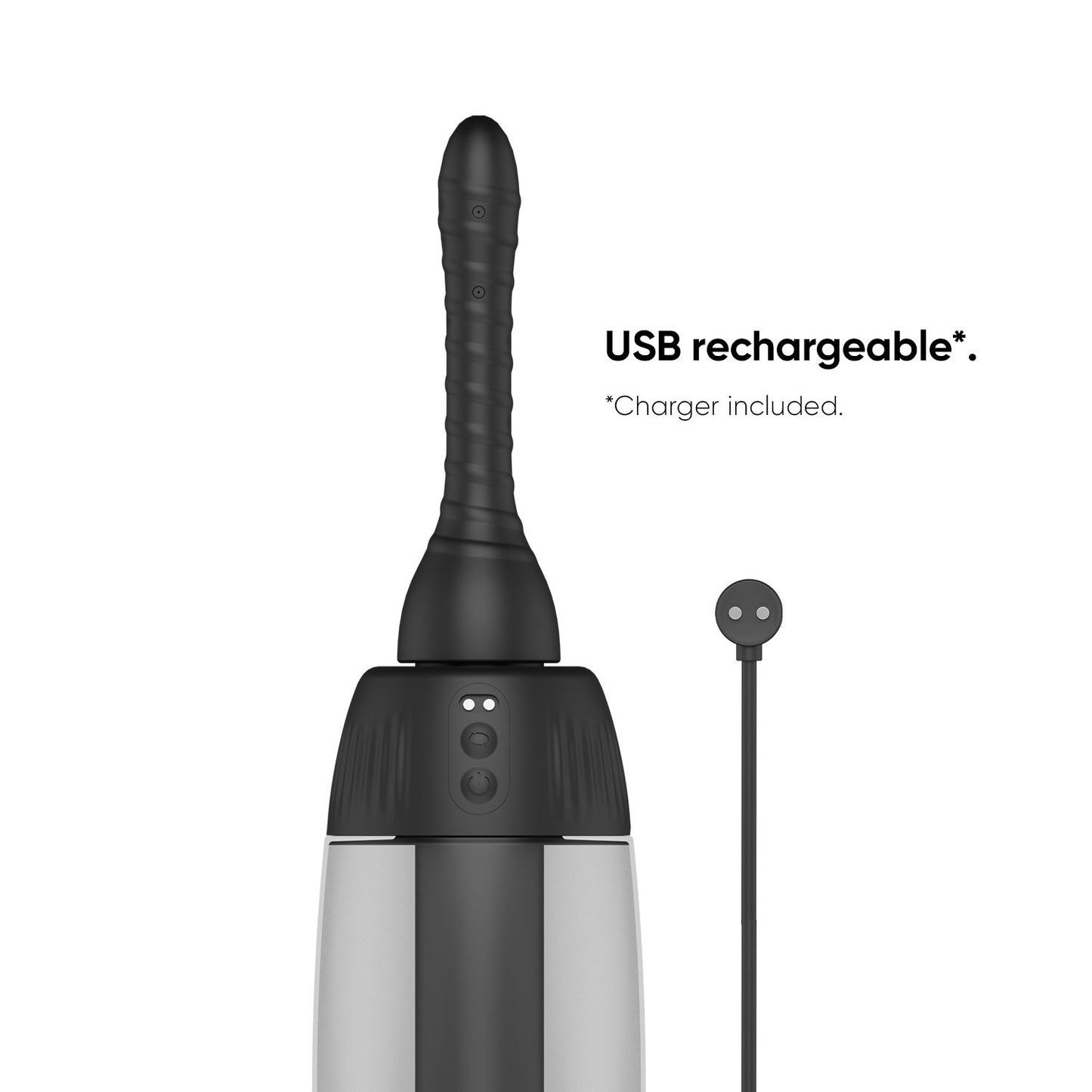 Nexus – Automatic Rotating 360° Anal Douche – Black – Anal Douche Bulb