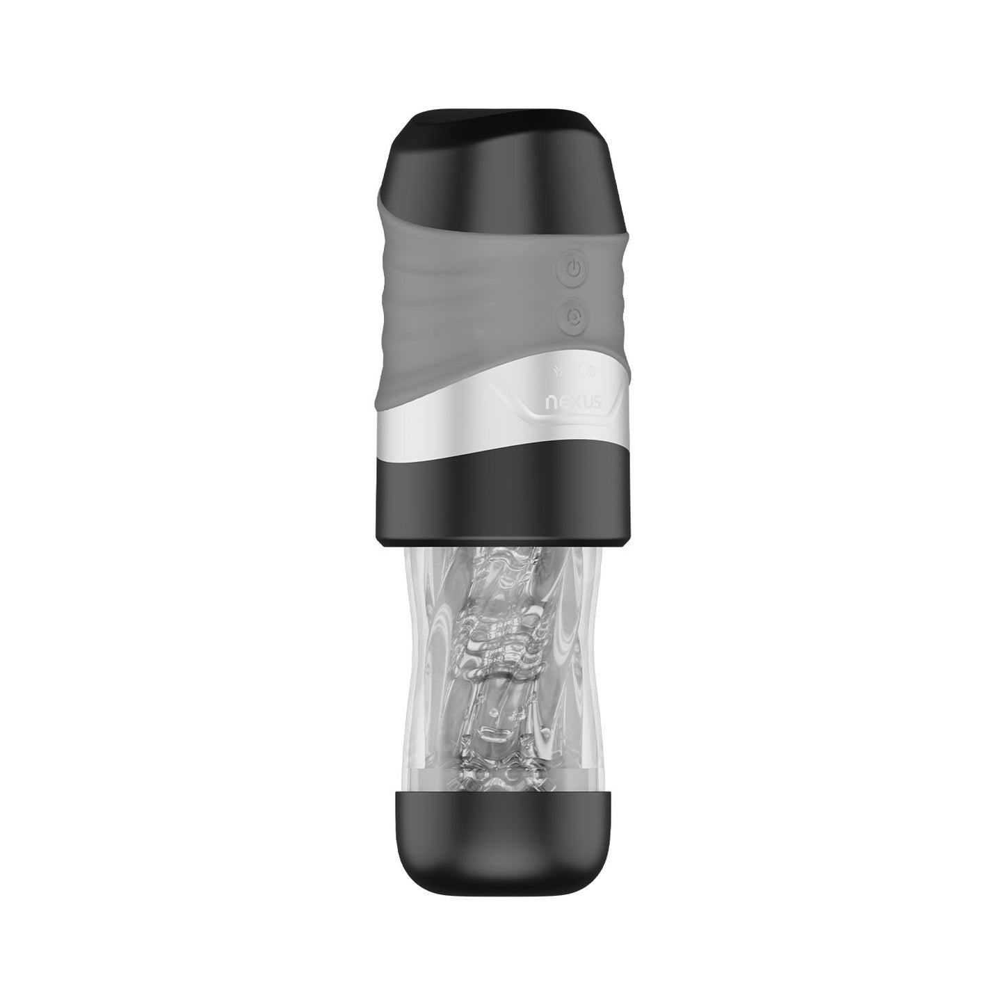 Nexus – Alpha Surge Masturbator with Rotation & Suction – Black