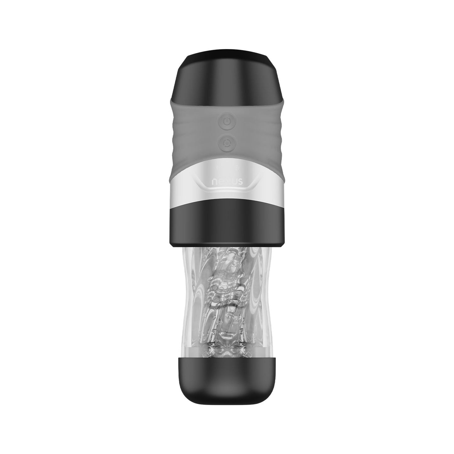 Nexus – Alpha Surge Masturbator with Rotation & Suction – Black