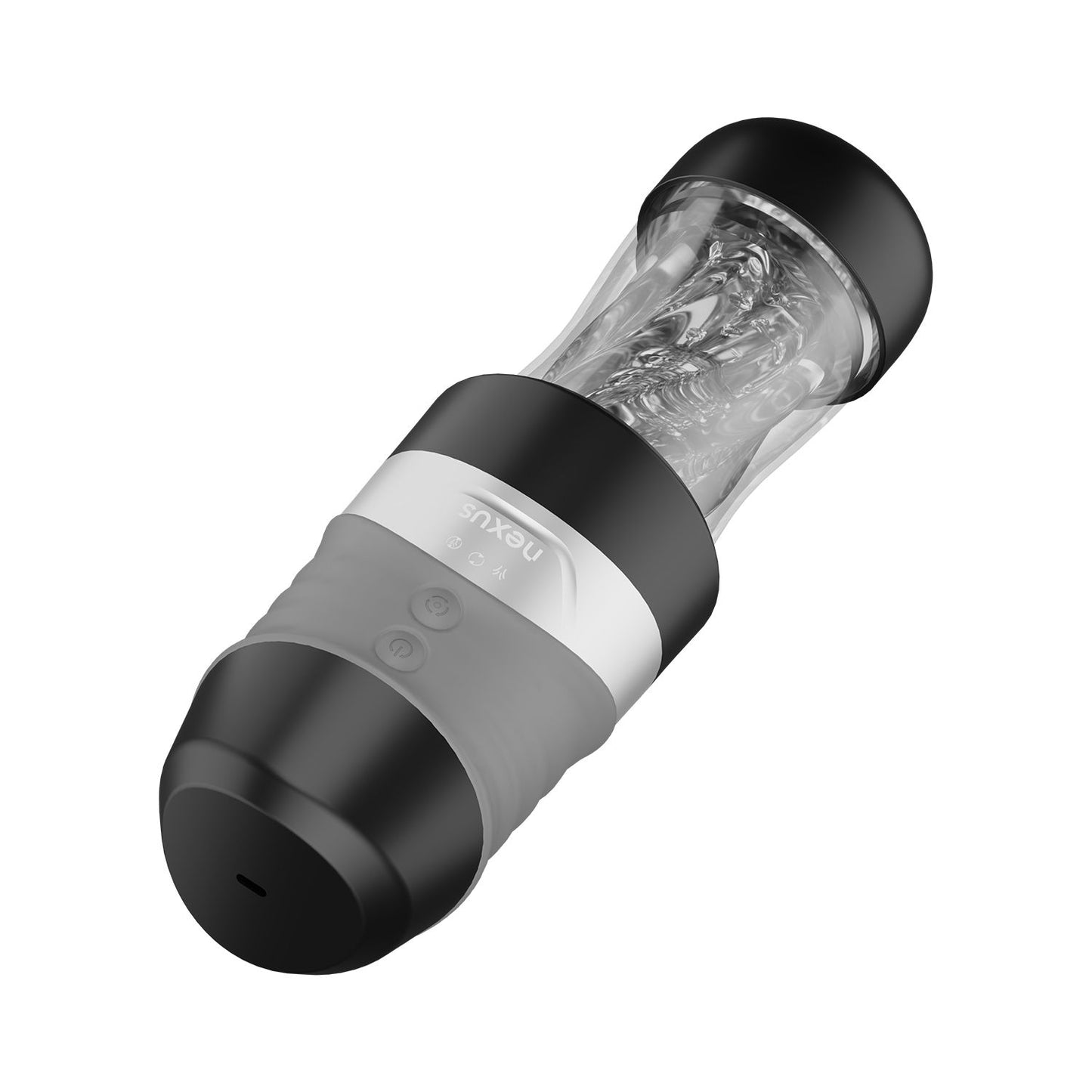 Nexus – Alpha Surge Masturbator with Rotation & Suction – Black