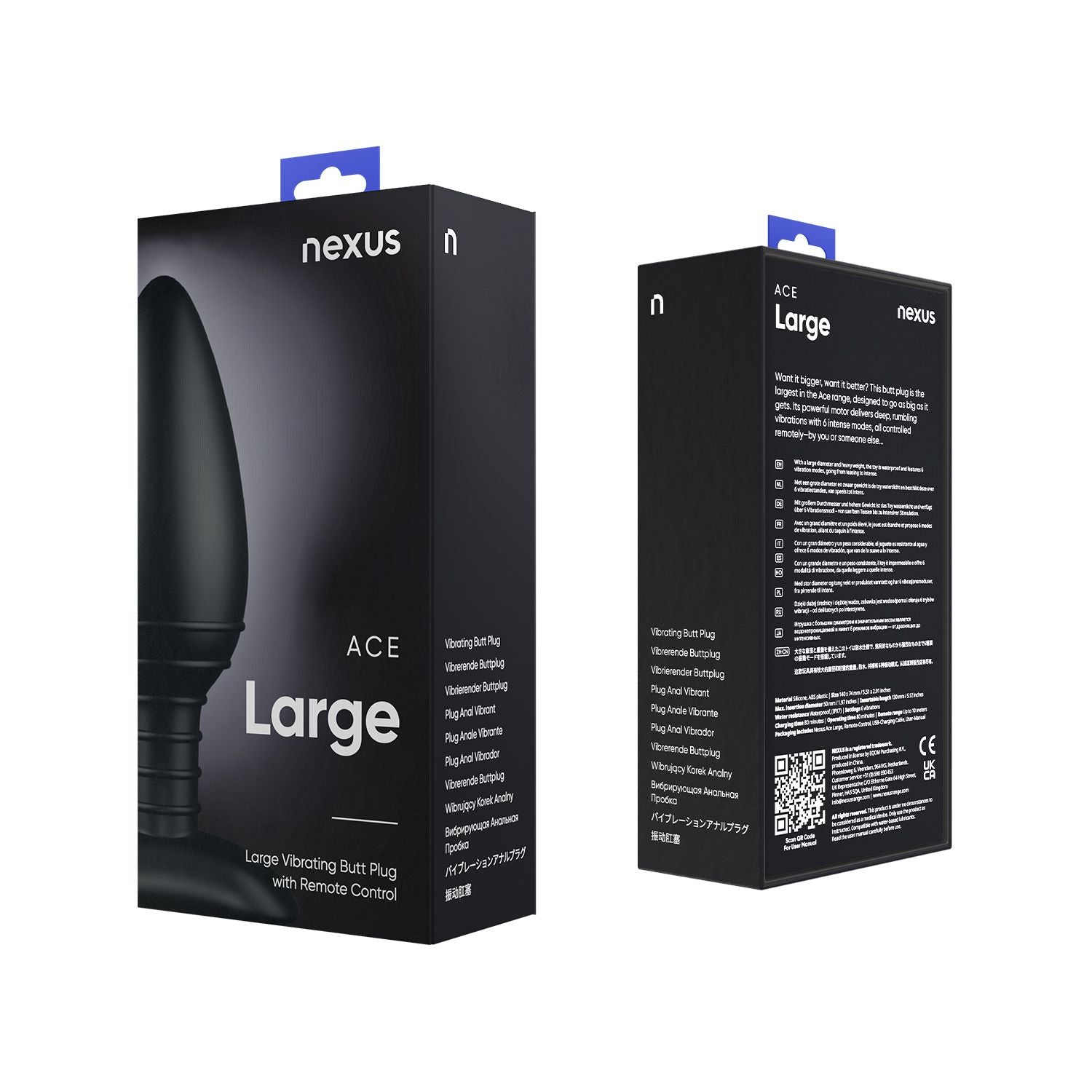 Nexus Ace Vibrating Butt Plug - Large