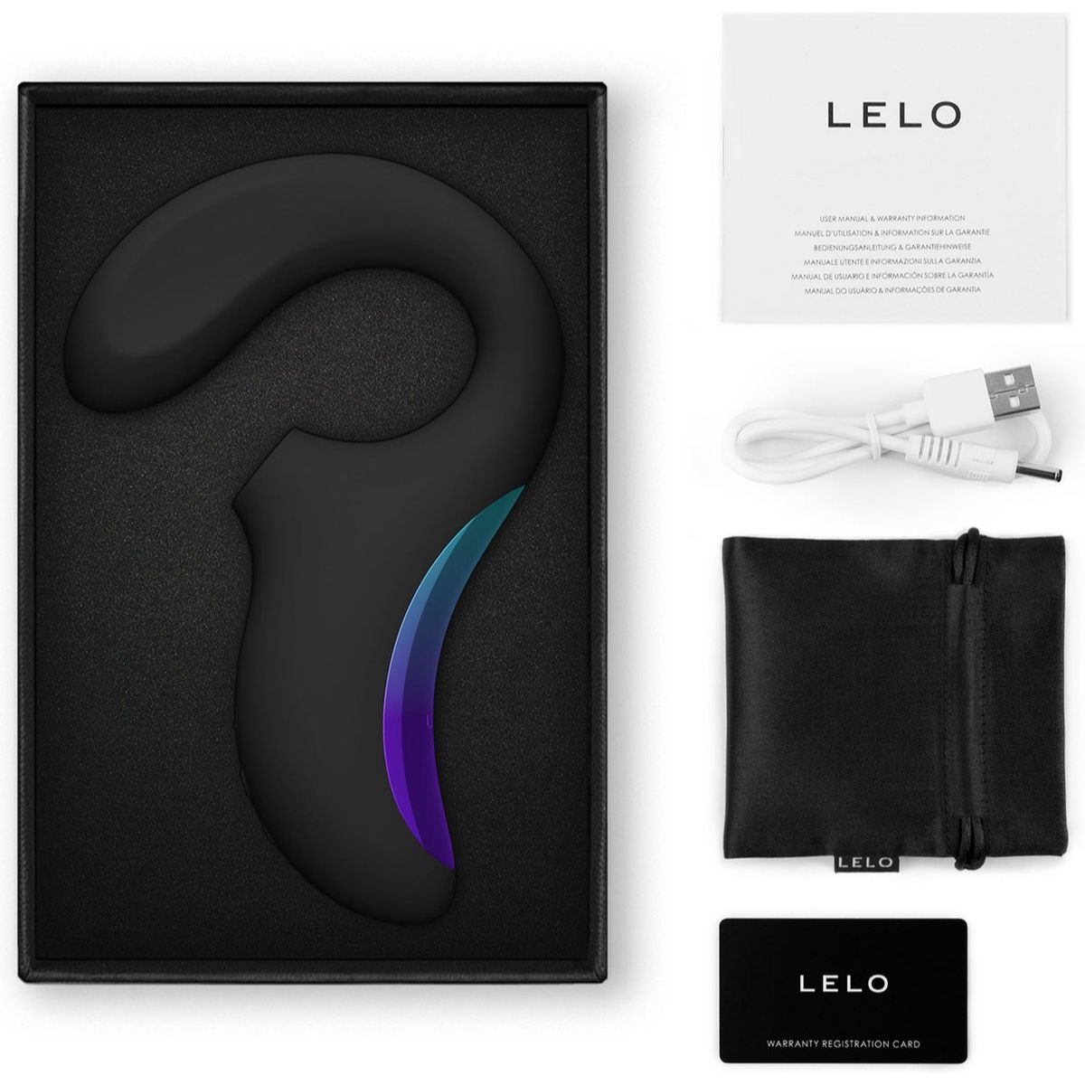Lelo - Enigma Wave Massager - Black – Clitoral Vibrator