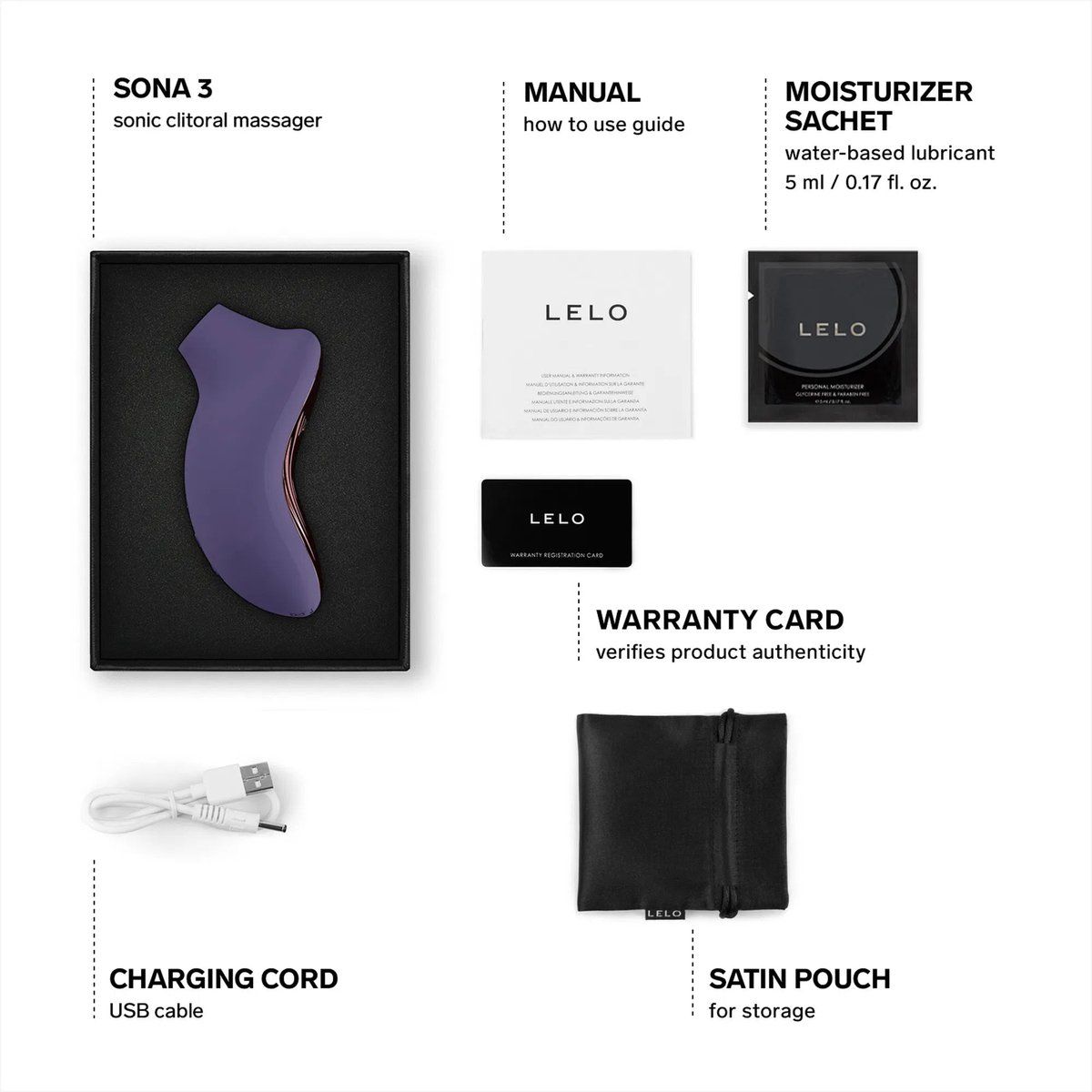 Lelo - Sona 3 Clitoral Stimulator - Cyber Purple – Clitoral Suction Toy