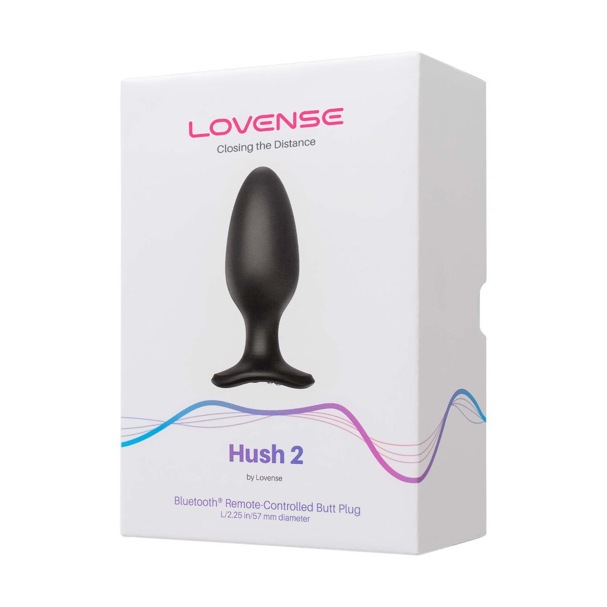 Lovense - Hush 2 Vibrating Butt Plug With App - Black