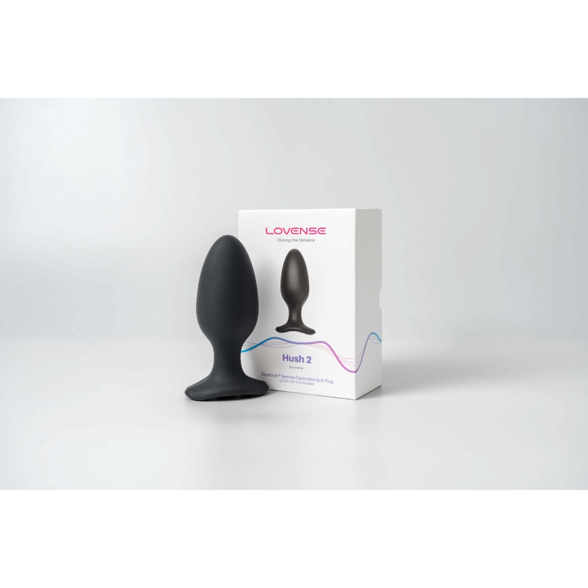 Lovense - Hush 2 Vibrating Butt Plug With App - Black