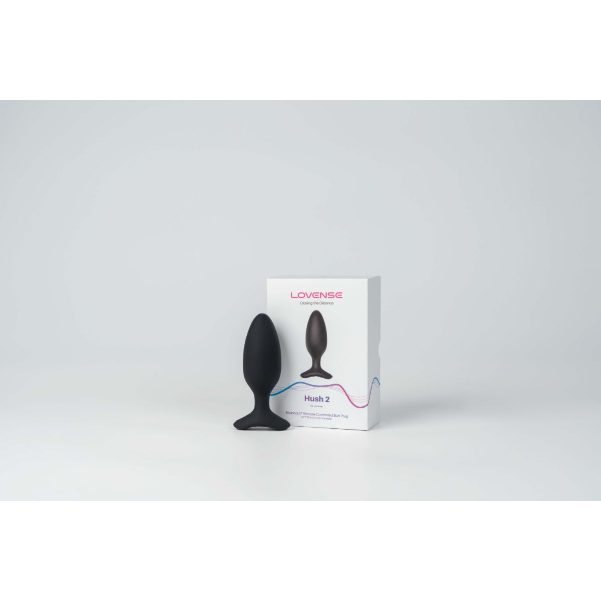 Lovense - Hush 2 Vibrating Butt Plug With App - Black