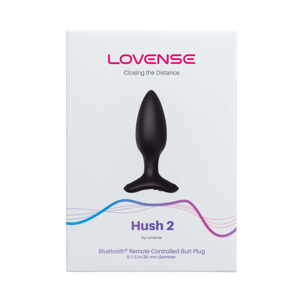 Lovense - Hush 2 Vibrating Butt Plug With App - Black