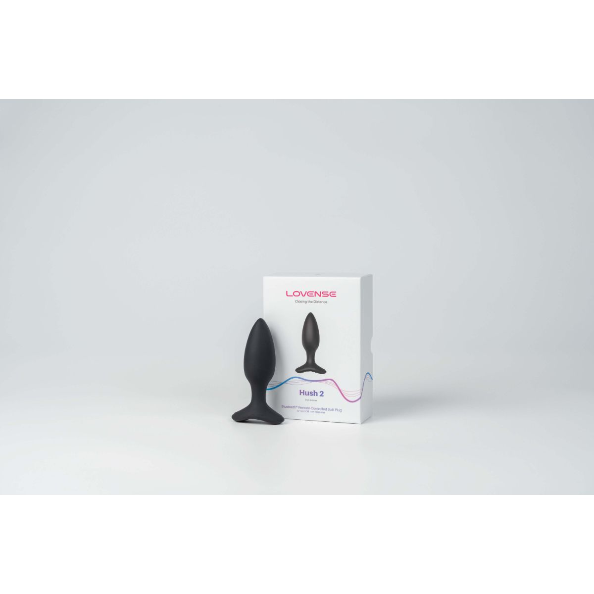 Lovense - Hush 2 Vibrating Butt Plug With App - Black