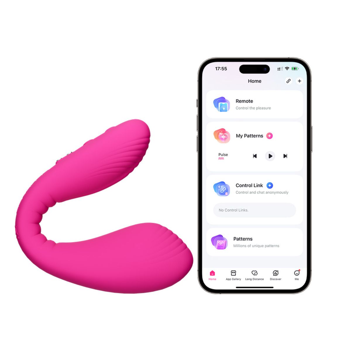 Lovense - Quake G-spot Vibrator with App - Pink