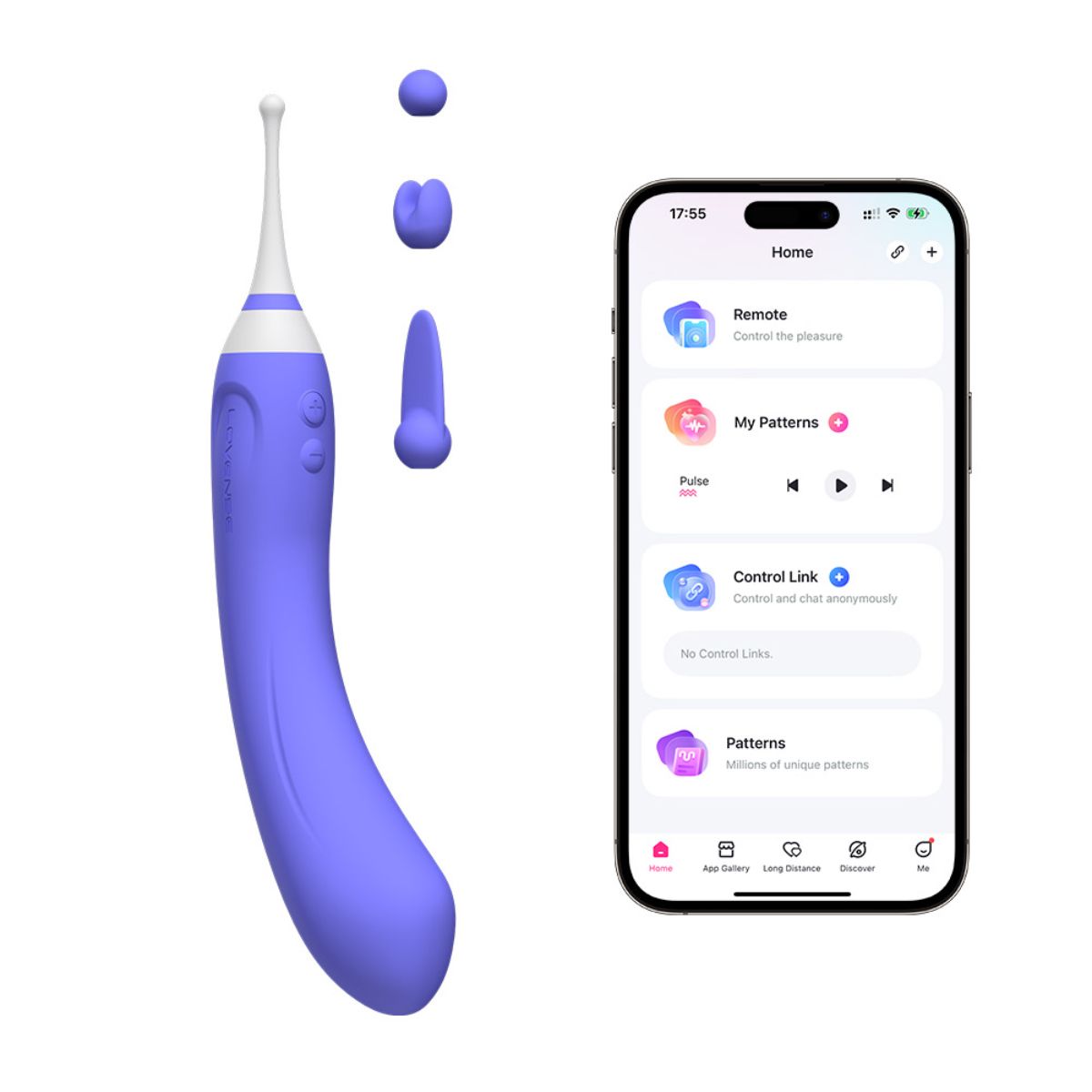 Lovense - Hyphy Dual-End G-spot & Clitoral Vibratoramp;