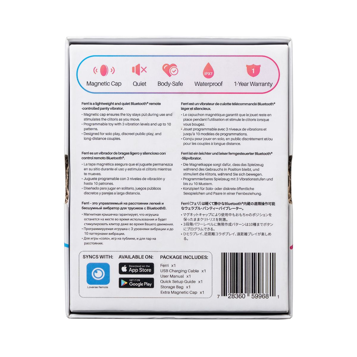 Lovense - Ferri Panty Vibrator - Pink