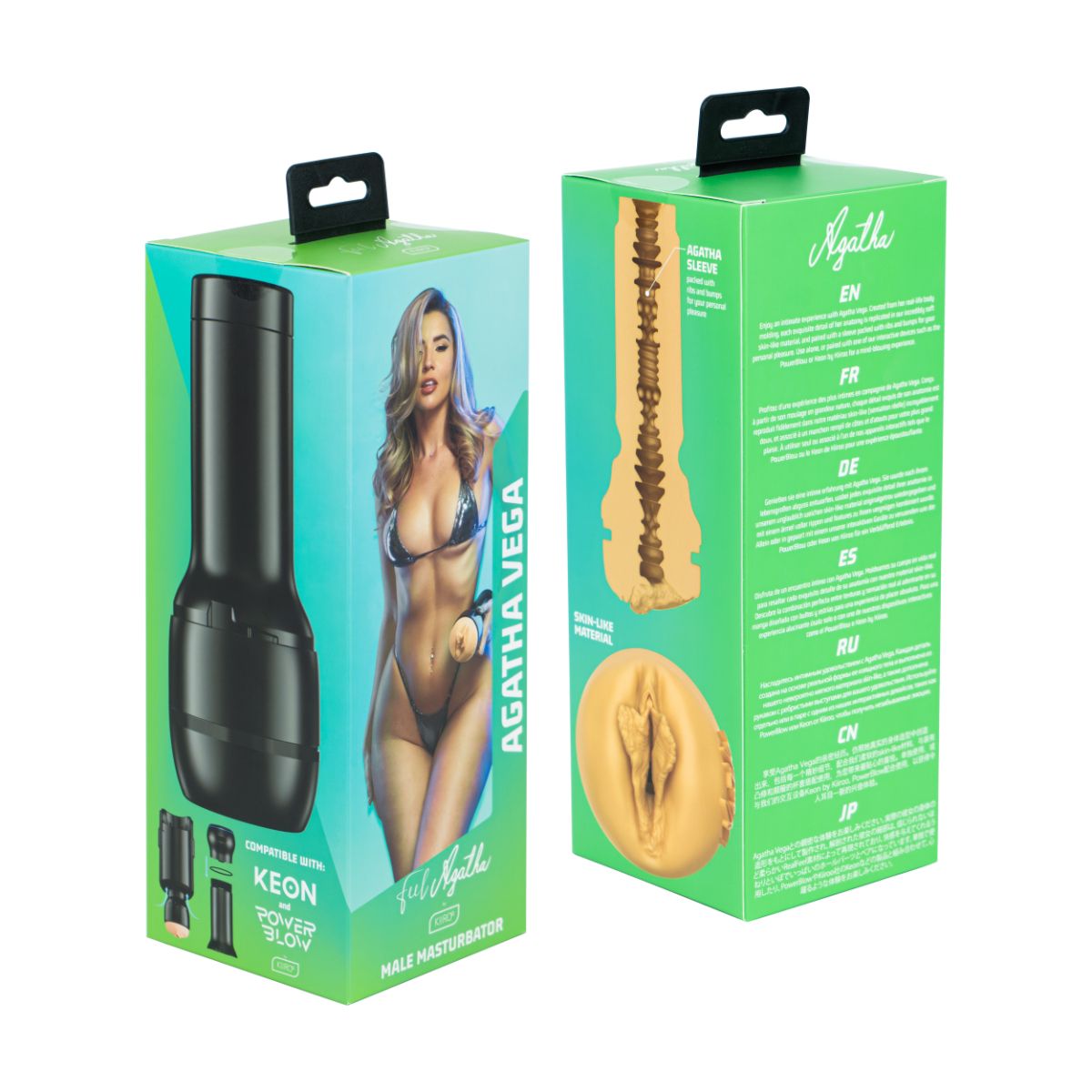Kiiroo - Feel Agatha Vega Stroker - Preto