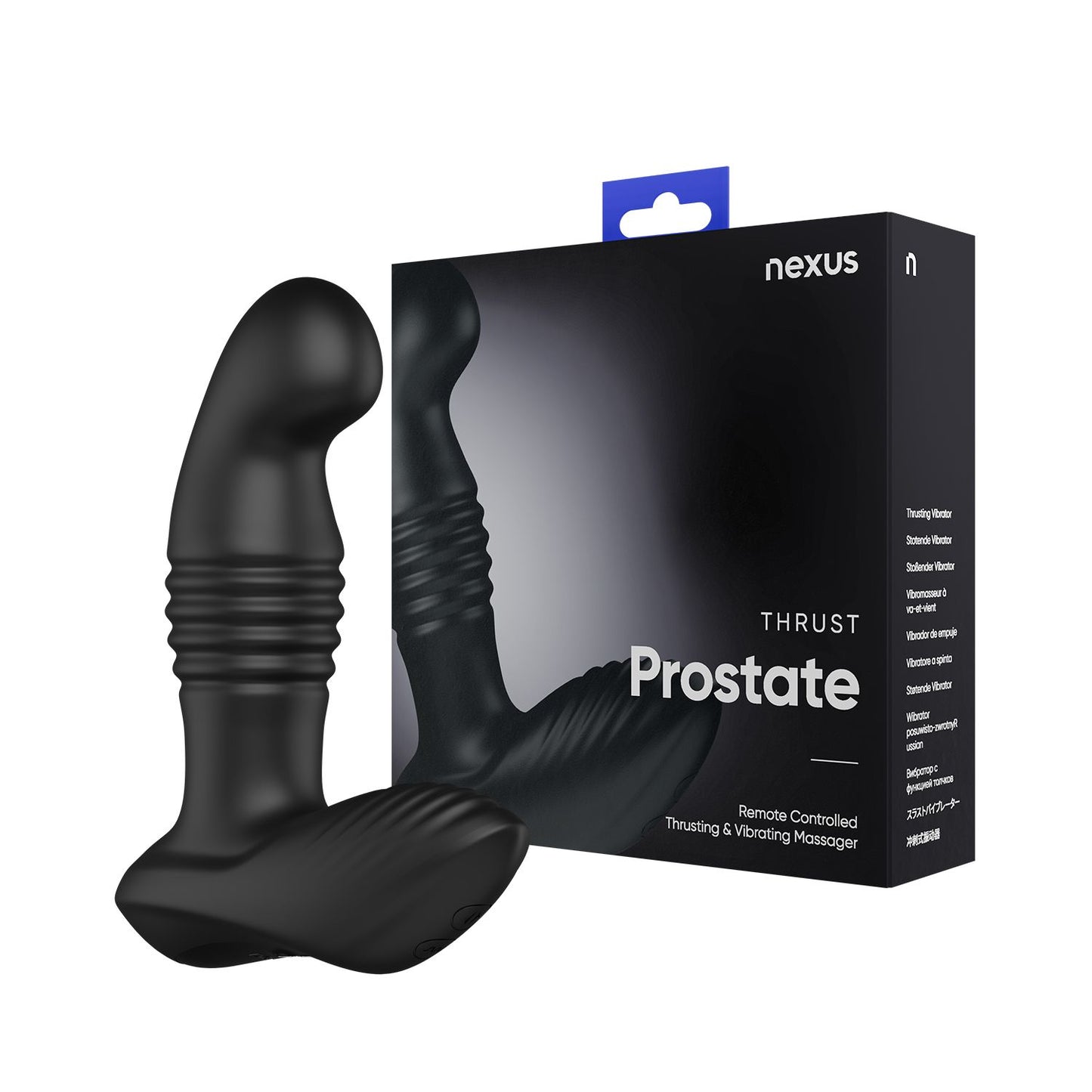 Nexus- Thrust Remote Control Thrusting Prostate Massager- Black