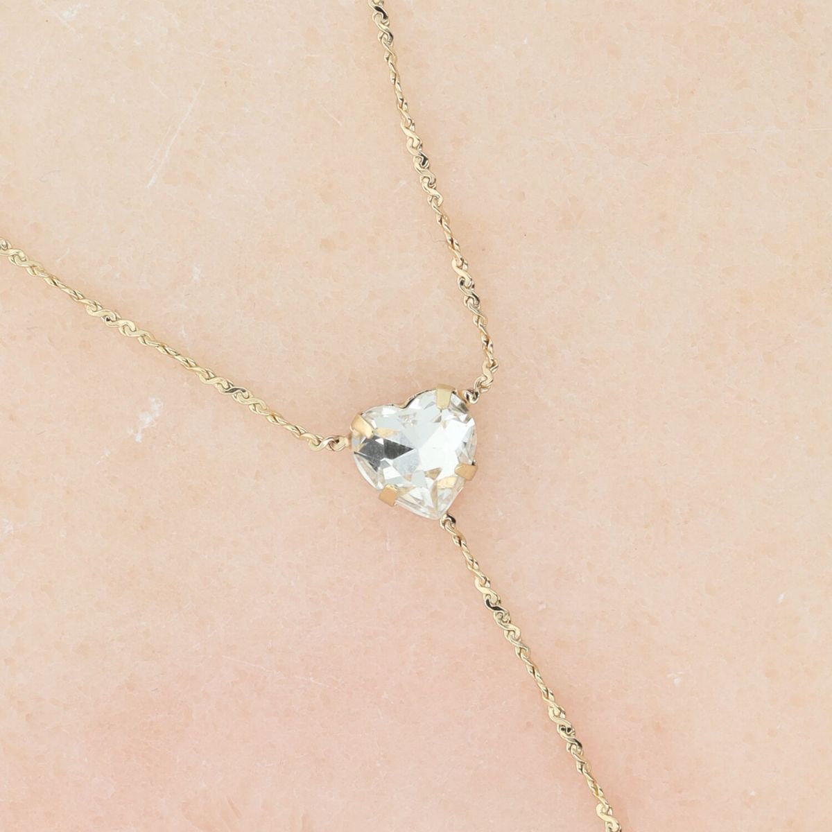 Otazu - Love Anklet Crystal Heart - Transparent – Lingerie Set