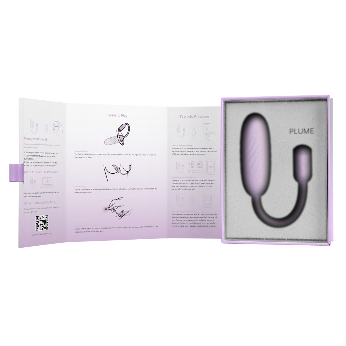 Plume Vibrator Pastel Lilac | Svakom