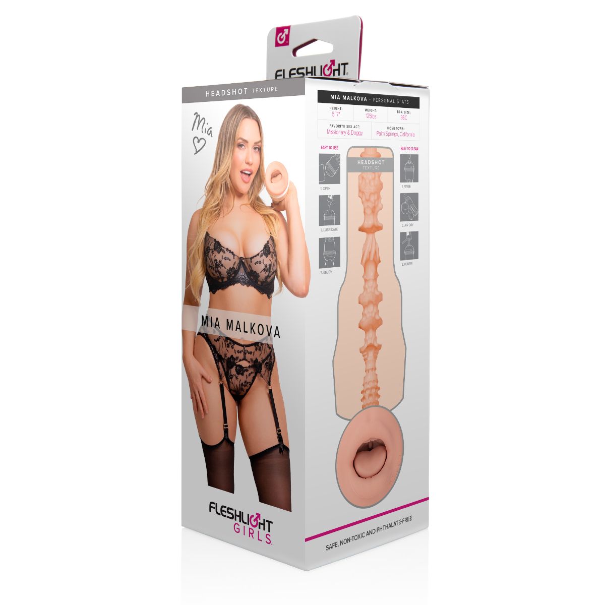 Fleshlight Girls - Mia Malkova Headshot – Male Masturbator