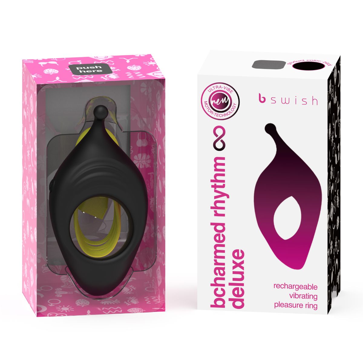 Bswish - Vibrador de Casal Infinito Bcharmed Rhythm Deluxe - Preto