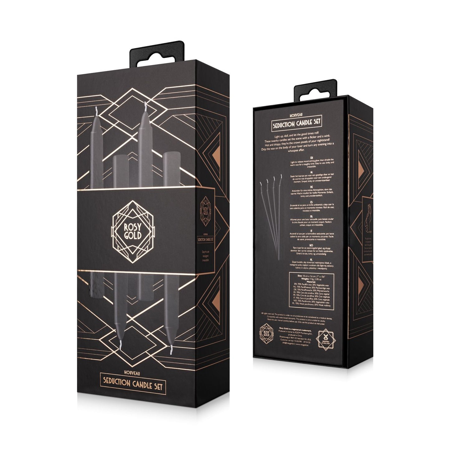 Seduction Candle Set | Rosy Gold