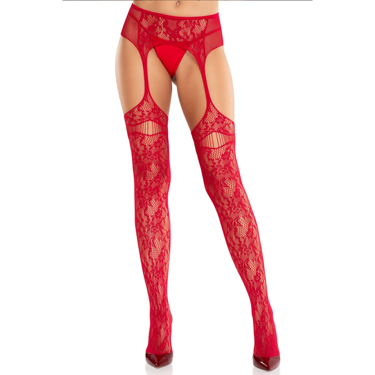 Lace Stockings with Garters | Leg Avenue