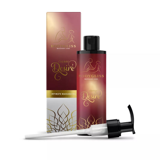 BodyGliss - Cherry Desire Massage Oil And Lubricant - 150 ml