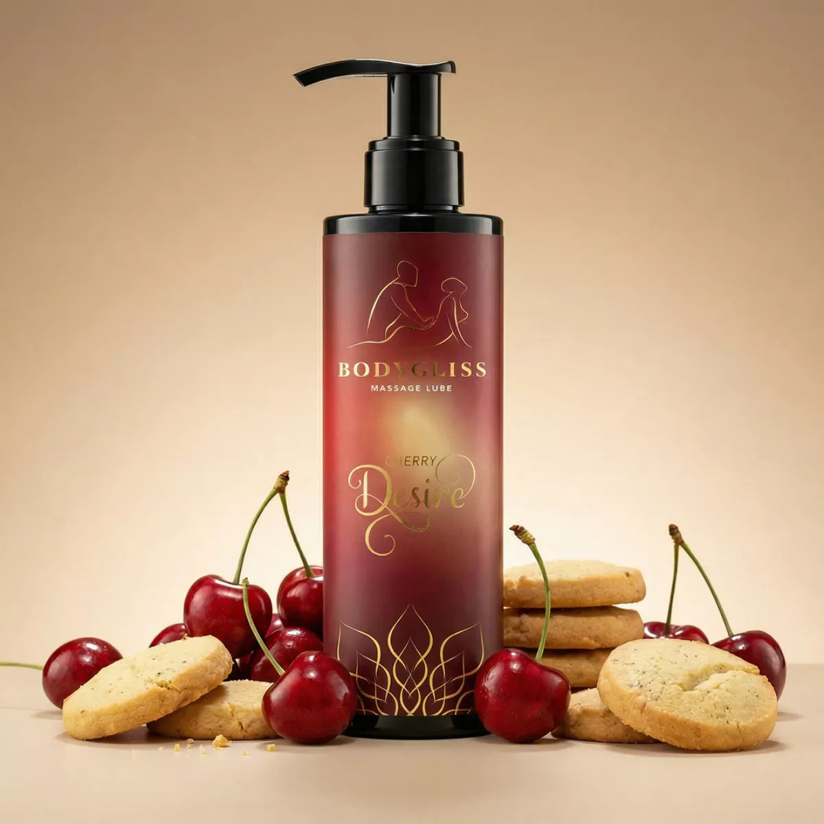 BodyGliss - Cherry Desire Massage Oil And Lubricant - 150 ml