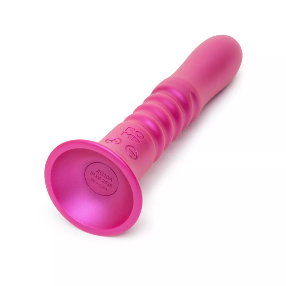 ROMP - Jiggle Thrusting Vibrator with Suction Cup - Pink