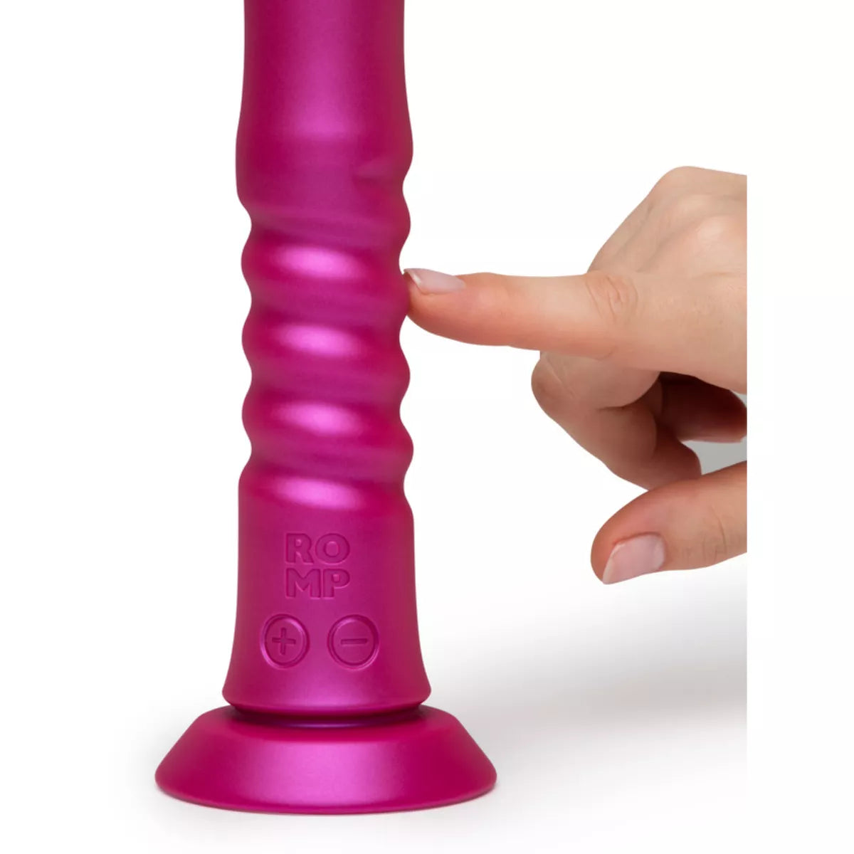 ROMP - Jiggle Thrusting Vibrator with Suction Cup - Pink