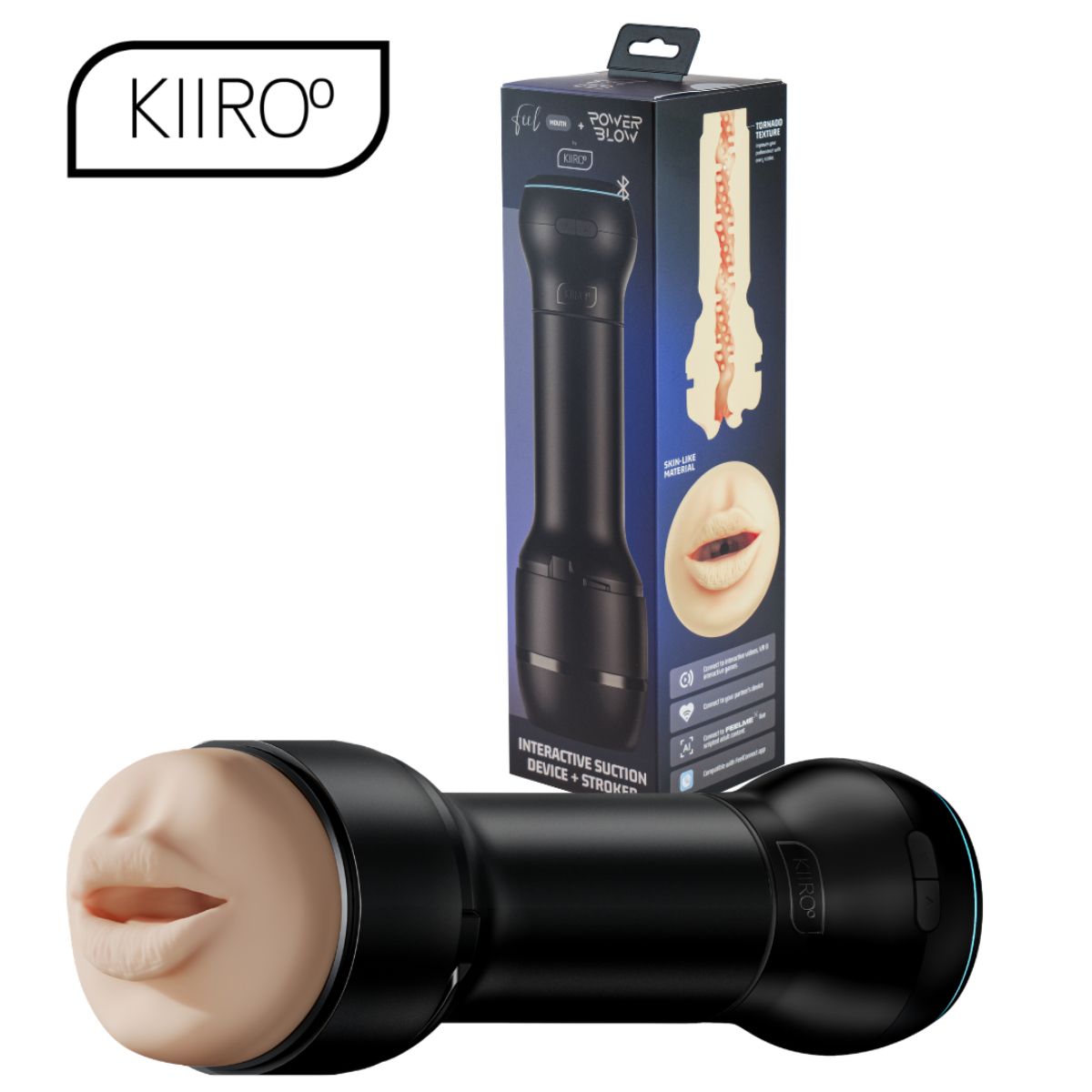 PowerBlow + Feel Mouth Stroker Combo Set | Kiiroo