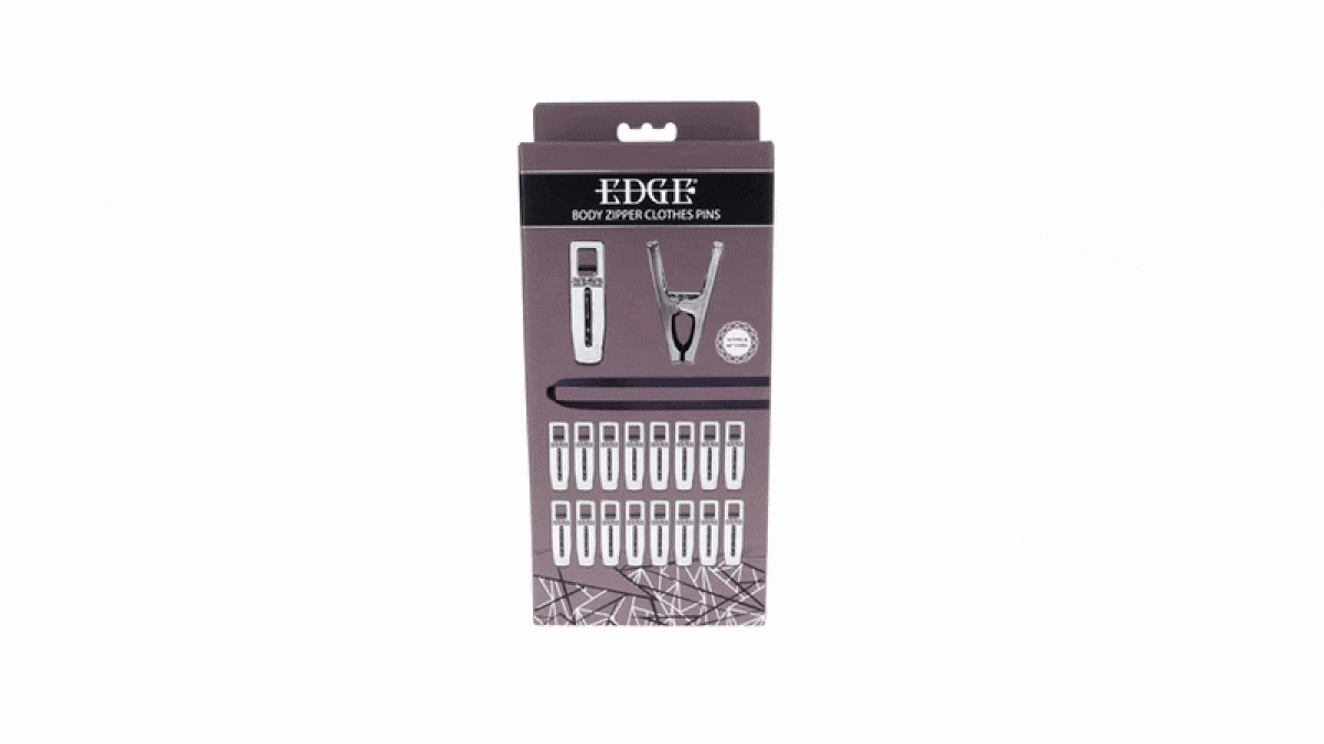 Sportsheets - Edge Body Zipper Clothes Pins - Silver