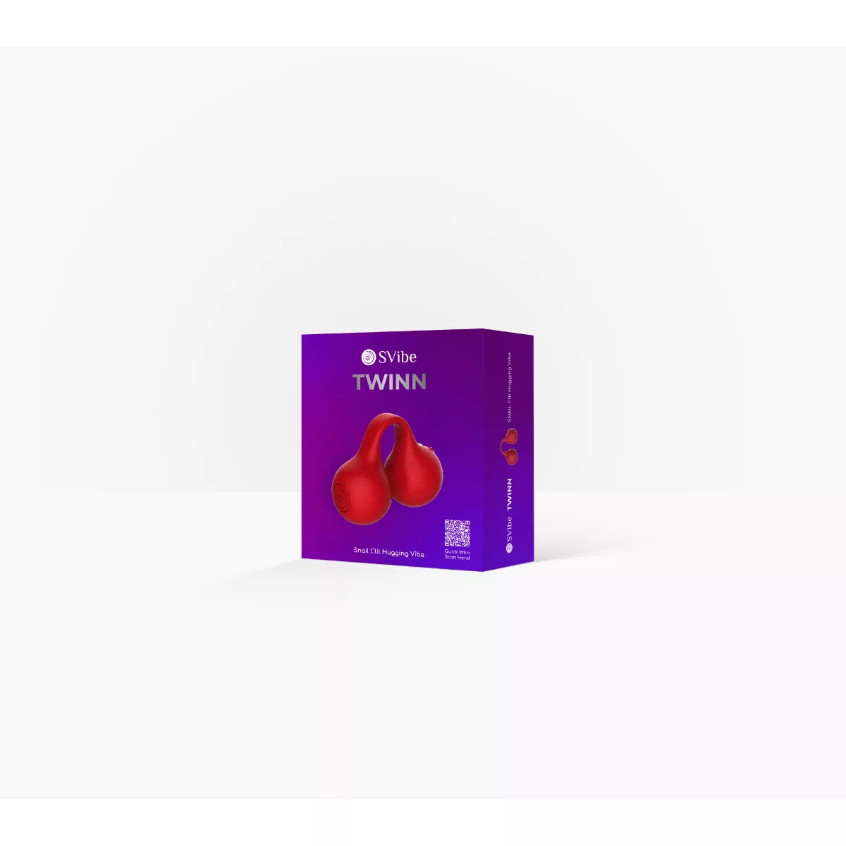 SVibe - Vibrador de Dedos Gémeos Snail - Vermelho