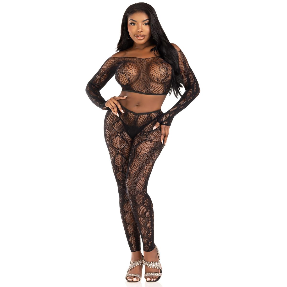 Python Crop Top and Legging Set | Leg Avenue
