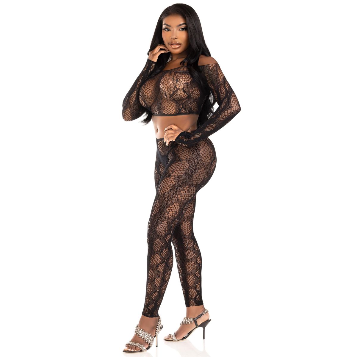 Python Crop Top and Legging Set | Leg Avenue