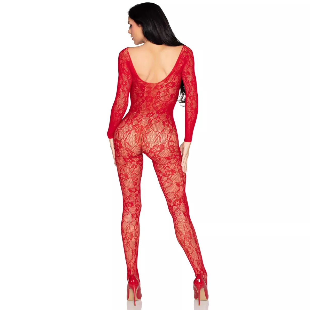 Leg Avenue - Lace Bodystocking - Red