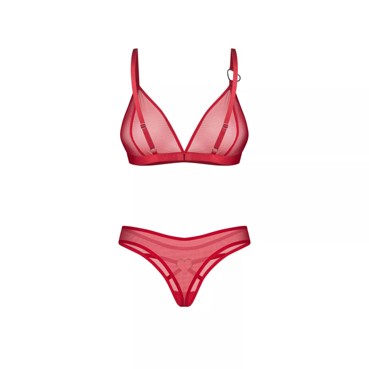 Obsessive - Crimessa Lingerie Set - Red
