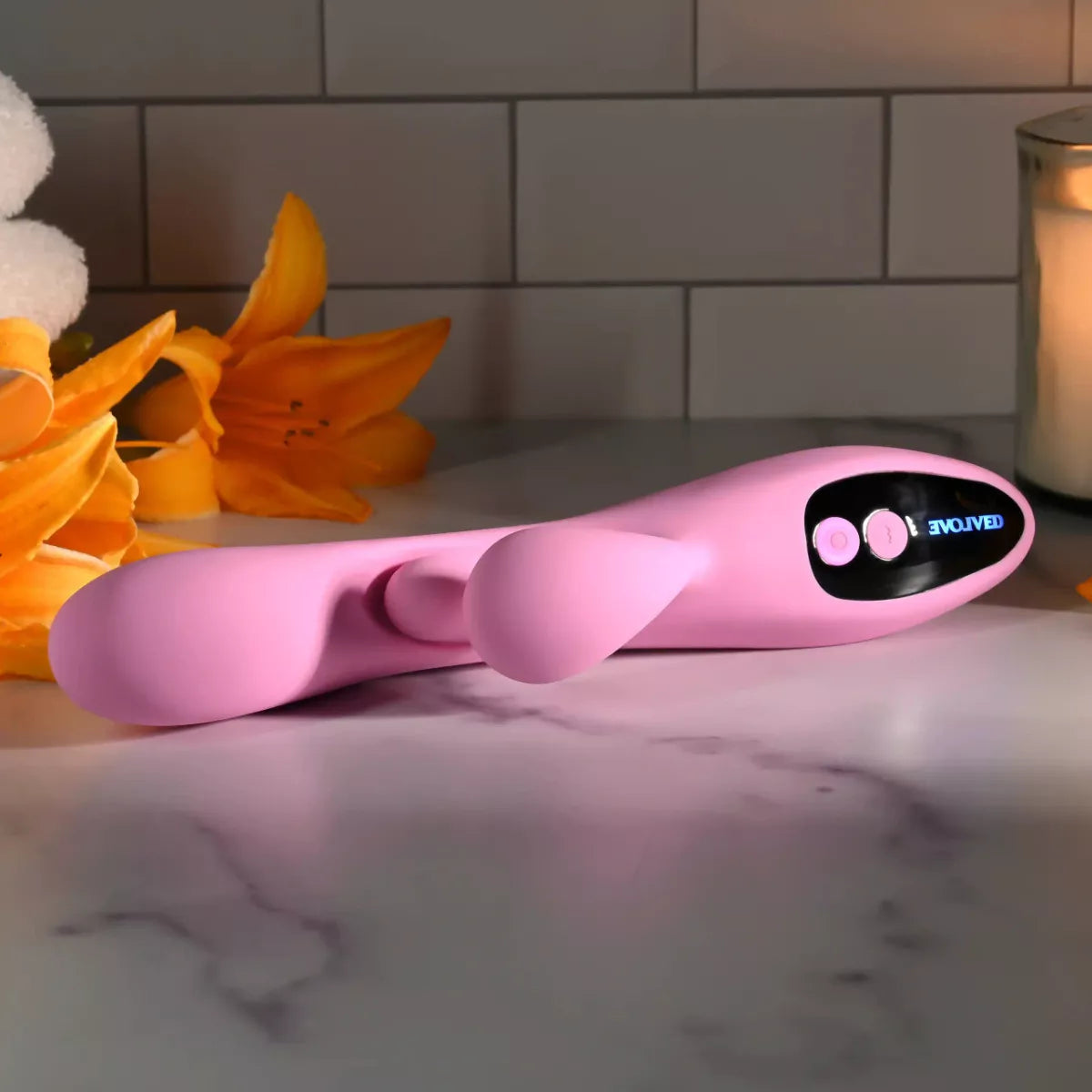 Evolved - Push The Button Vibrator - Pink